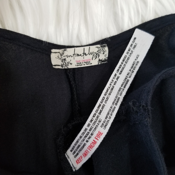 FREE PEOPLE Sleeveless Boho Tank Top Black Color Size XS ,TP.... - Picture 14 of 14